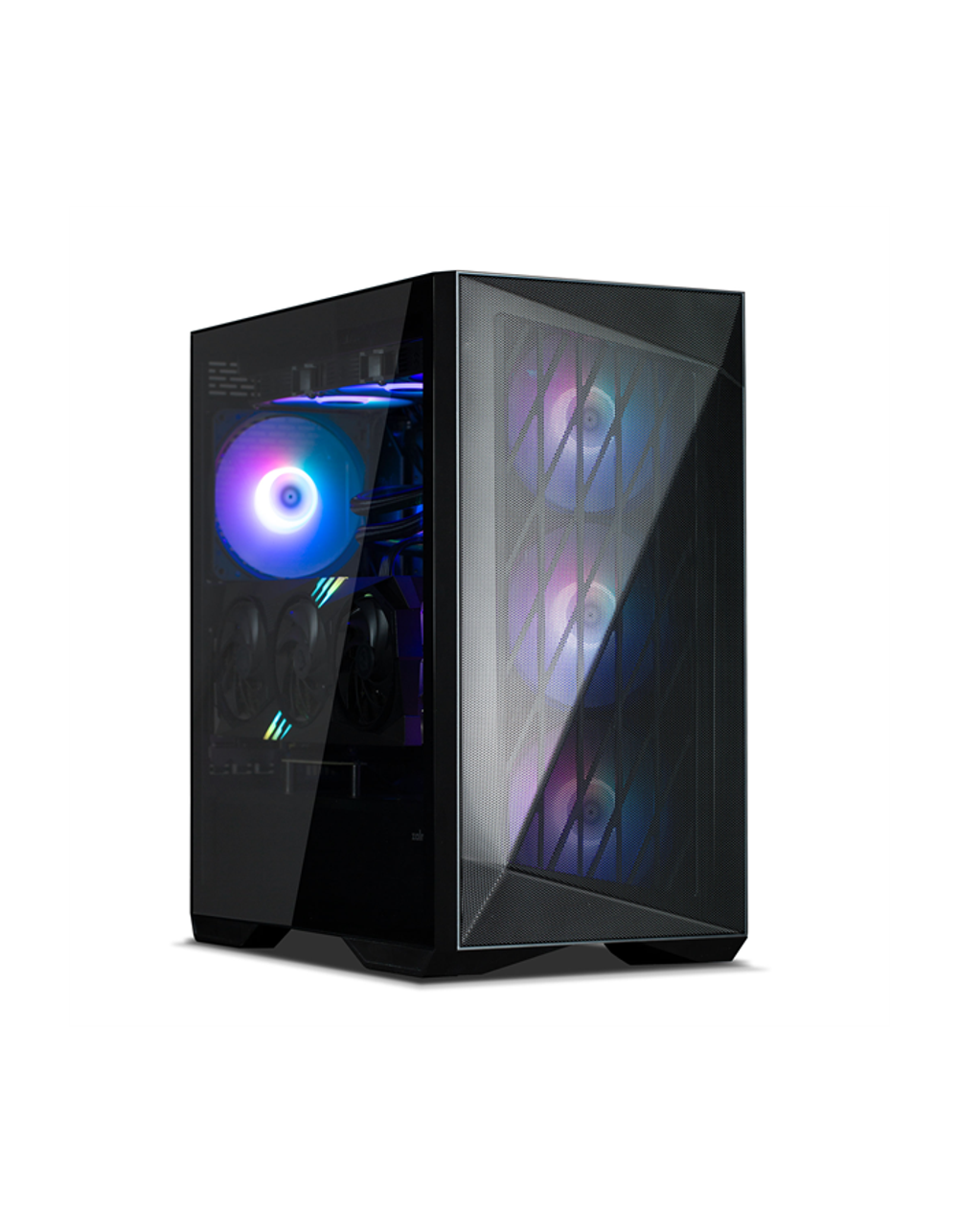 Корпус ZALMAN Z9 Iceberg MS Black, EATX, BLACK, WINDOW, 4x3.5", 5x2.5", 2xUSB2.0, 2xUSB3.0, 1xUSB 3.1 Gen2 Type-C, FRONT 3x140mm ARGB, REAR 1x140mm ARGB