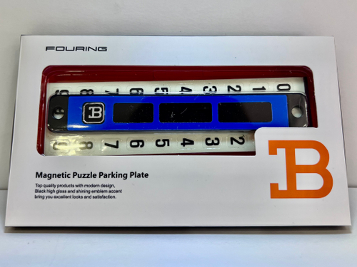 Автовизитка на лобовое стекло, фосфорная, светонакопительная (синий) (1 шт.)