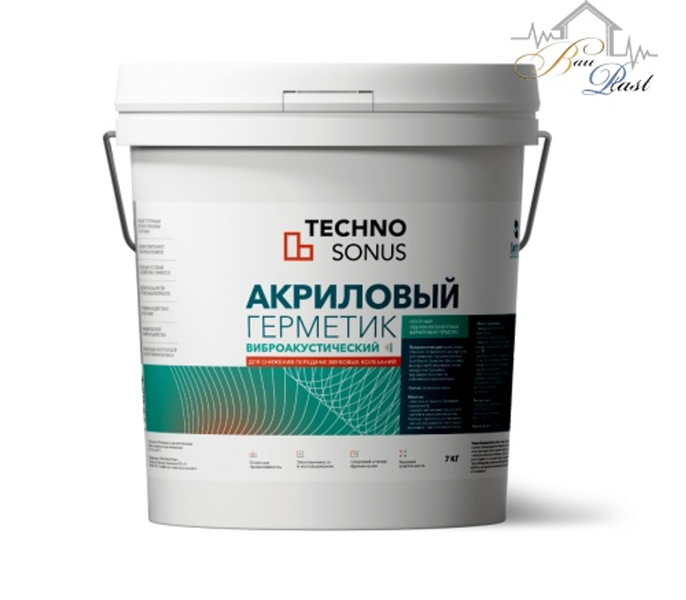 Акриловый герметик Сонетик, ТехноСонус, 5 л