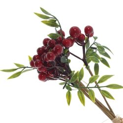 GAEM Ветки искусственные "Букет Рябины", L6 W6 H25 см