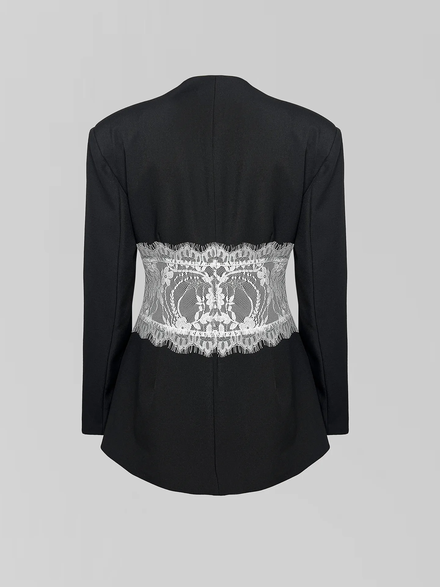 Пиджак Agdali Brand приталенный с вставками из кружева