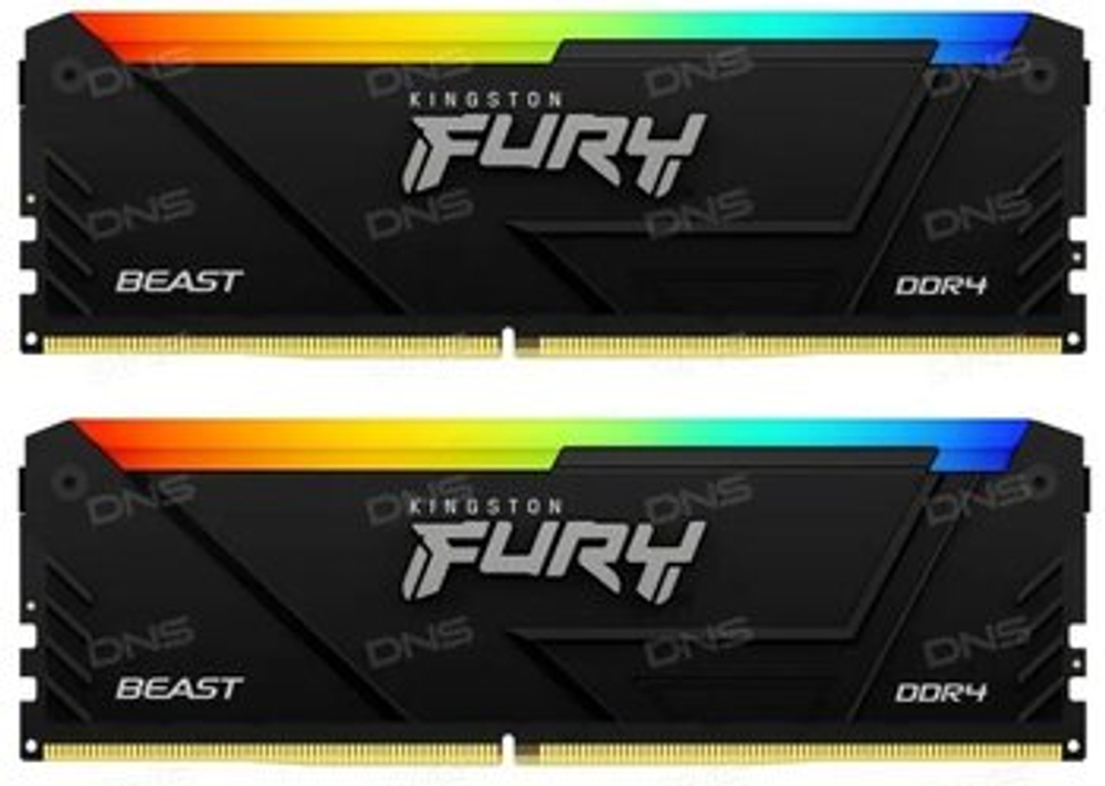 Оперативная память KINGSTON FURY Beast DDR4 32GB 3600MHz CL18 KF436C18BB2AK2/32