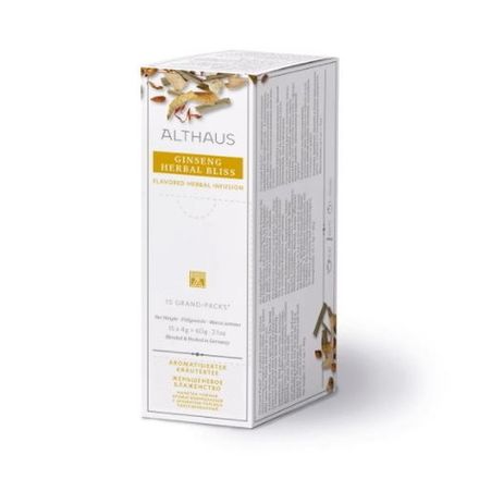 Althaus Ginseng Herbal Bliss Grand Pack травяной чай в пакетиках, 15 шт