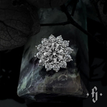 Накрутка "Imbrem" - Белое золото - White CZ