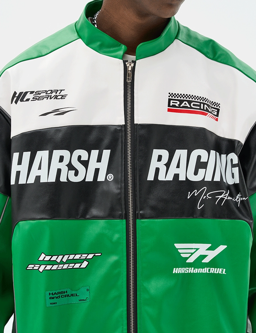 Куртка HARSHandCRUEL "Racing" V2 Leather Jacket