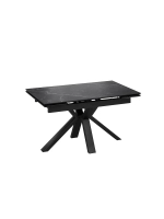 Стол кухонный Черный муар мрамор 140(200)х85х76 см