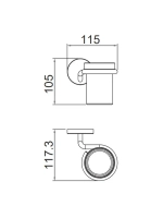Держатель со стаканом GAPPO G30706-6