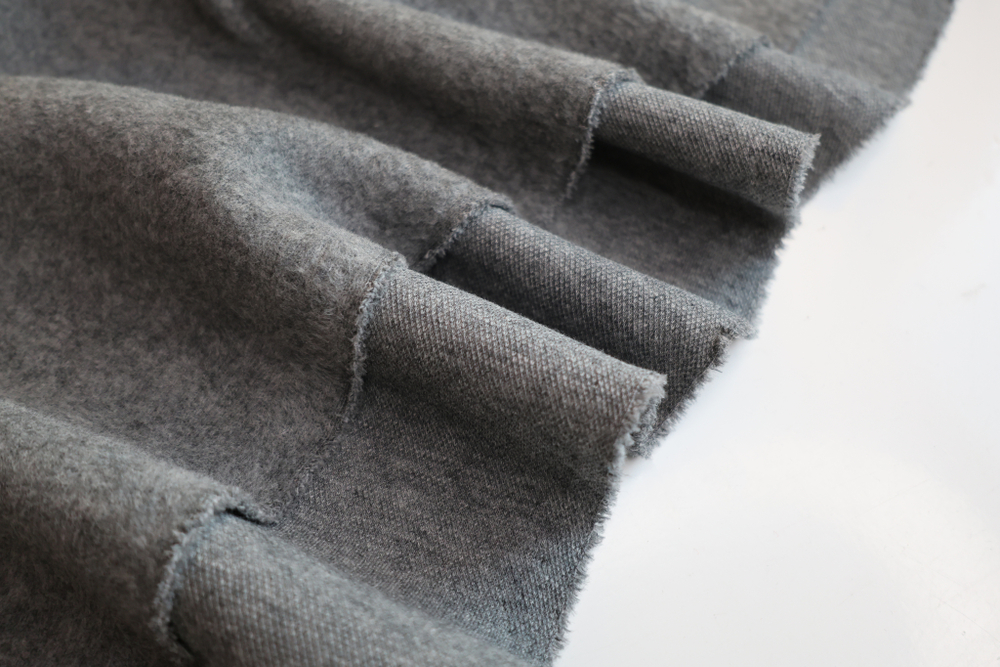 СЕРЫЙ - Дабл фейс СВИТЕРОВКА / ПИКЕ (1391 Евгения)