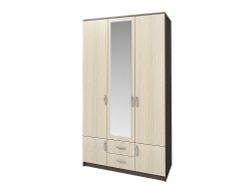 Шкаф трехстворчатый "Рондо" ШК 3 (венге\дуб молочный), Интерьер центр