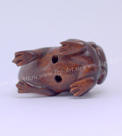 Нэцкэ Жаба на жабе