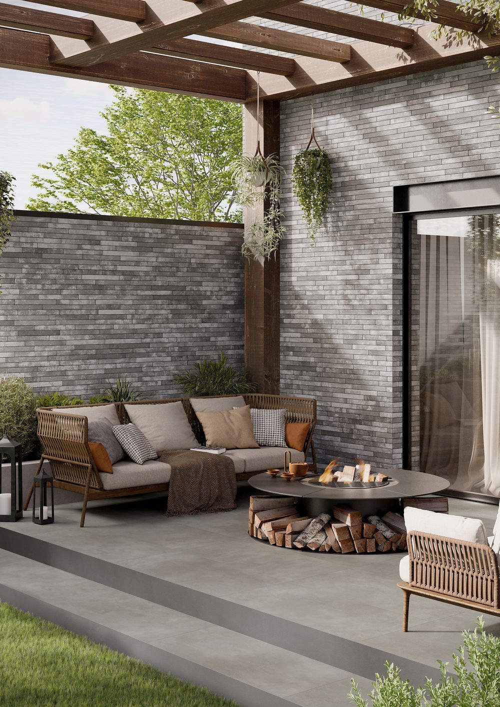 Ригельная плитка Rondine Harlem Light Grey 450x48x9,5