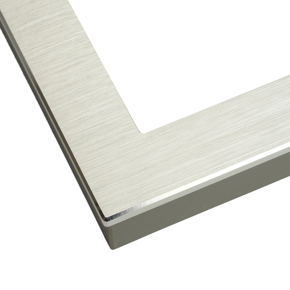 Рамка 2-местная (без перемычки), металл, STEKKER, MFR00-7012-03, серия Катрин, серебро 50031