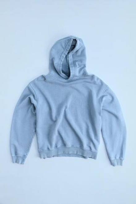 ZARA ХУДИ ИЗ ТКАНИ С ЭФФЕКТОМ ПОТЕРТОСТИ С КАПЮШОНОМ, СИНИЙ