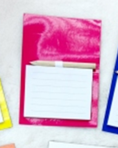 Магнитный блок для записей с карандашом «Simple», pink, 10х14 см