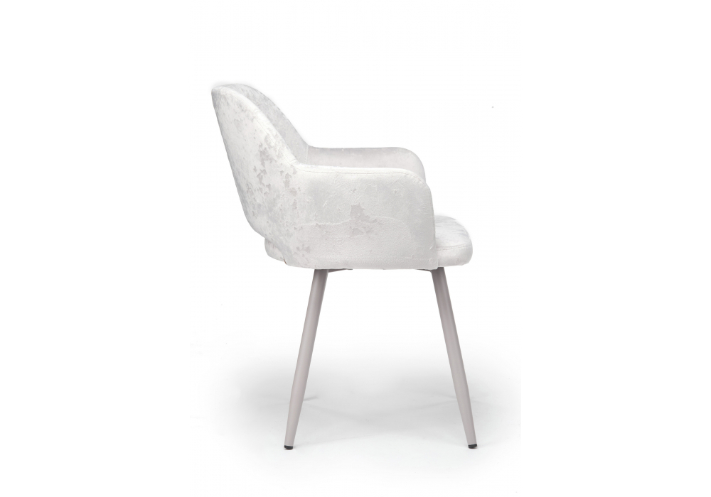 Стул на металлокаркасе Woodville Эолин светло-бежевый (simple 011), серый