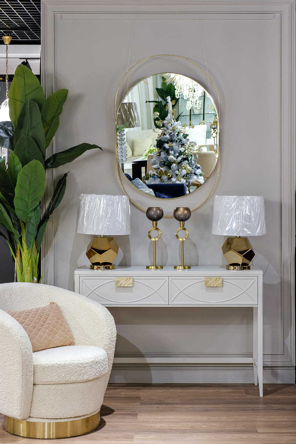 Консоль Garda Decor бежевая 120*80*35 см
