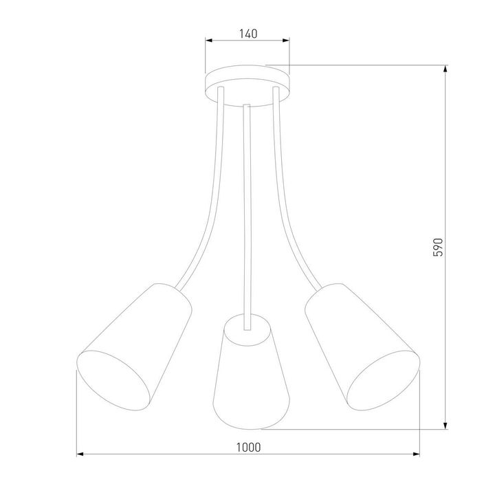 Потолочная люстра TK Lighting 1711 Wire Kids