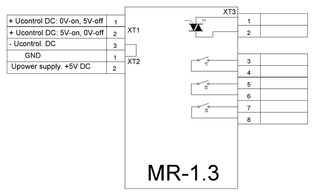 MR-1.3 Relay module cirquit