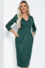 Платье Безупречный силуэт (зеленое) П12509-10 LT Collection