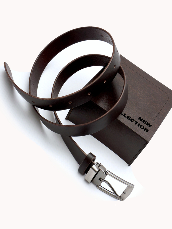 Ремень кожаный узкий