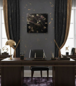 Настенные часы-картина из эпоксидной смолы подарочные