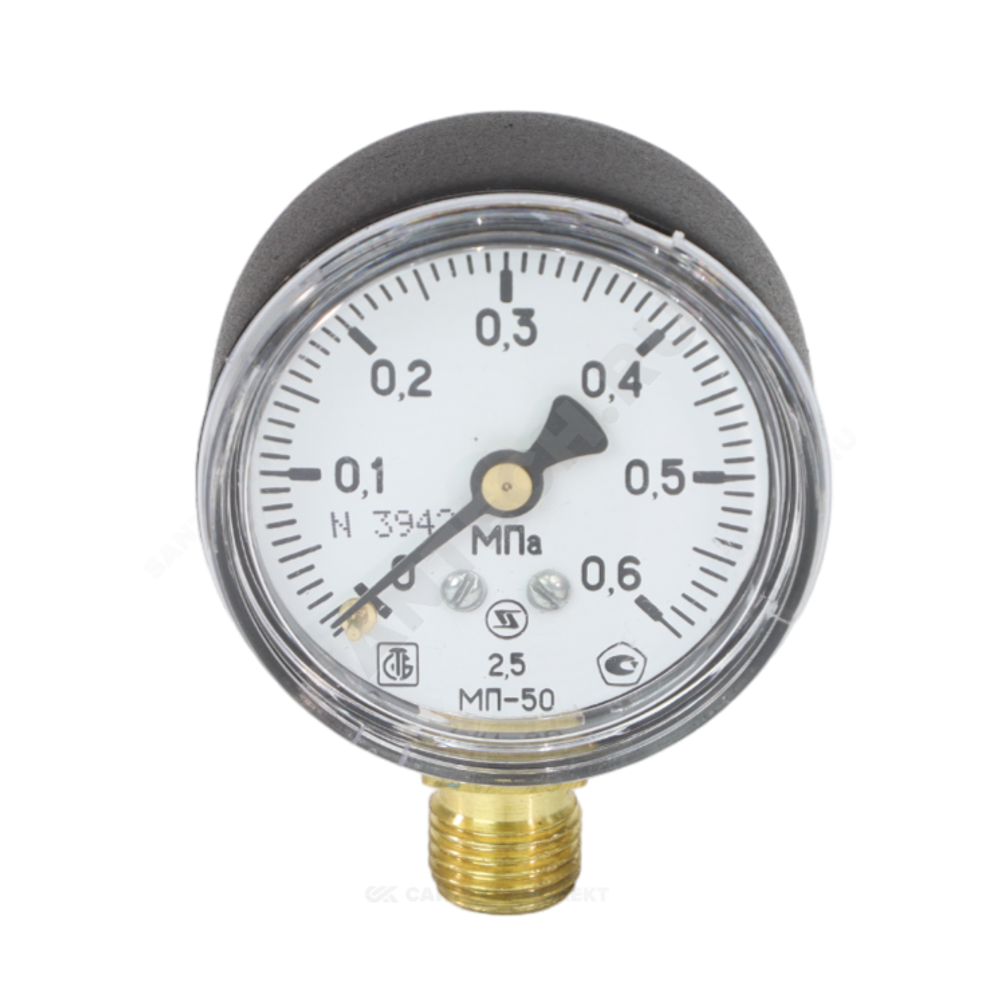 Манометр МП-50 радиальный Дк50мм 0-0,6 МПа кл.2,5 G1/4" ЗАВОД ТЕПЛОТЕХНИЧЕСКИХ ПРИБОРОВ