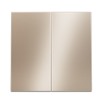 Клавиши для выключателя/переключателя двухклавишного, S70 Metal (платина)