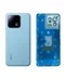 Задняя крышка для Xiaomi Mi 13 (Синяя) со стеклом камеры