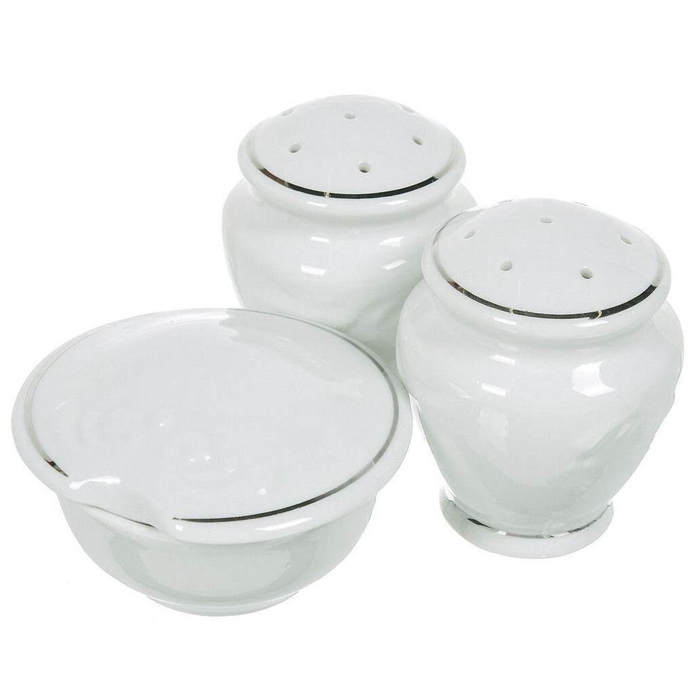 Столовый сервиз 42 (45) предмета форма Надежда Платиновый