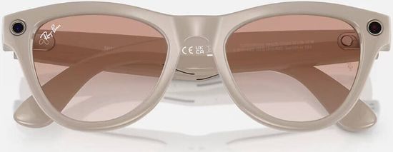 Ray-Ban Meta Skyler - RW4010 Shiny Chalky Gray, Cinnamon Pink (M 52-20) ( Розовый)
