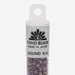 Японский бисер TOHO Round 8/0 (№85), металлизированный, непрозрачный глянцевый