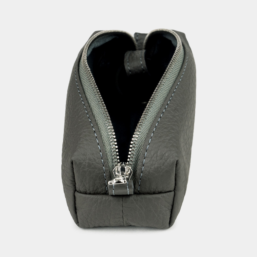 Ключница Coffre из кожи теленка, серого цвета