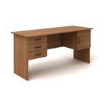 Стол рабочий с 2 тумбами (ящики и дверь) КАНЦ