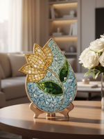 Набор для творчества стеклянная мозаика Цветок Колокольчик 19 см