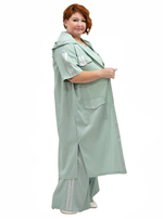 Удлинённая рубашка из тенсела Полынь