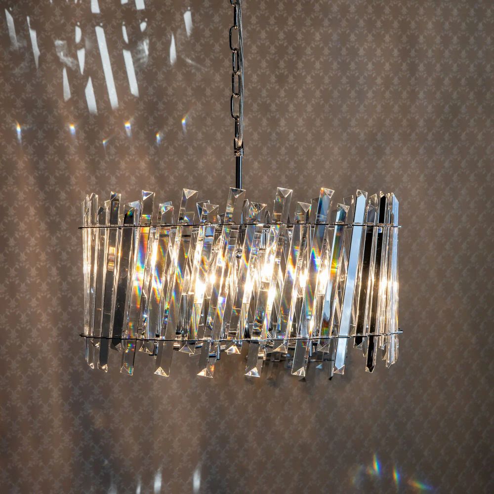 Citilux Ингвар CL334161 Люстра подвесная хрустальная Хром