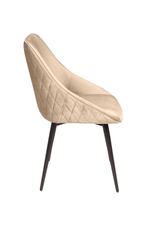 Стул Neo ромб, поворотный на 360 градусов, бархат бежевый 5 /опора конус