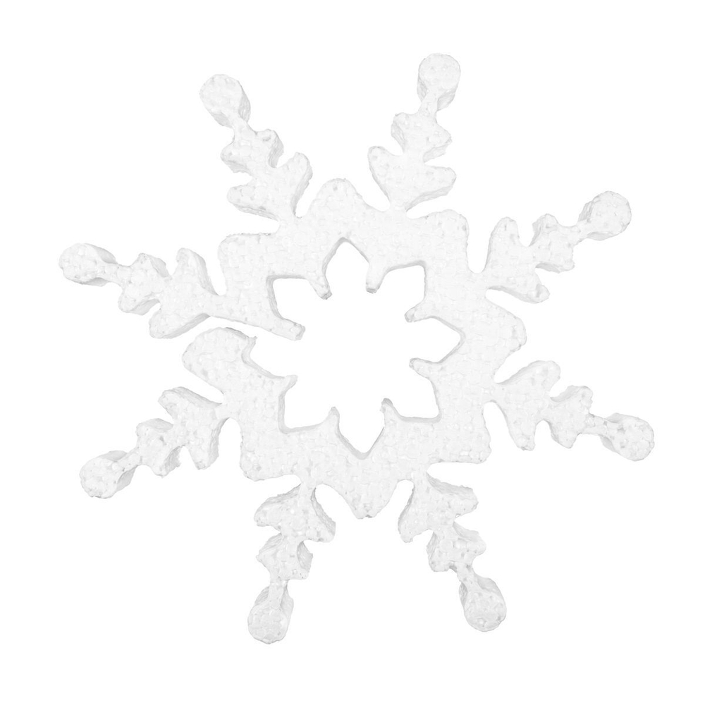 Заготовка пенопластовая 15см "Снежинка Зимнее шоу"