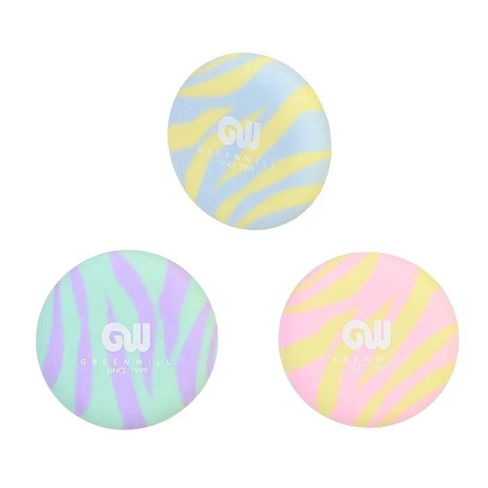 Ластик Basir, круглая форма, серия "Волна", цветной корпус, с рисунком волны