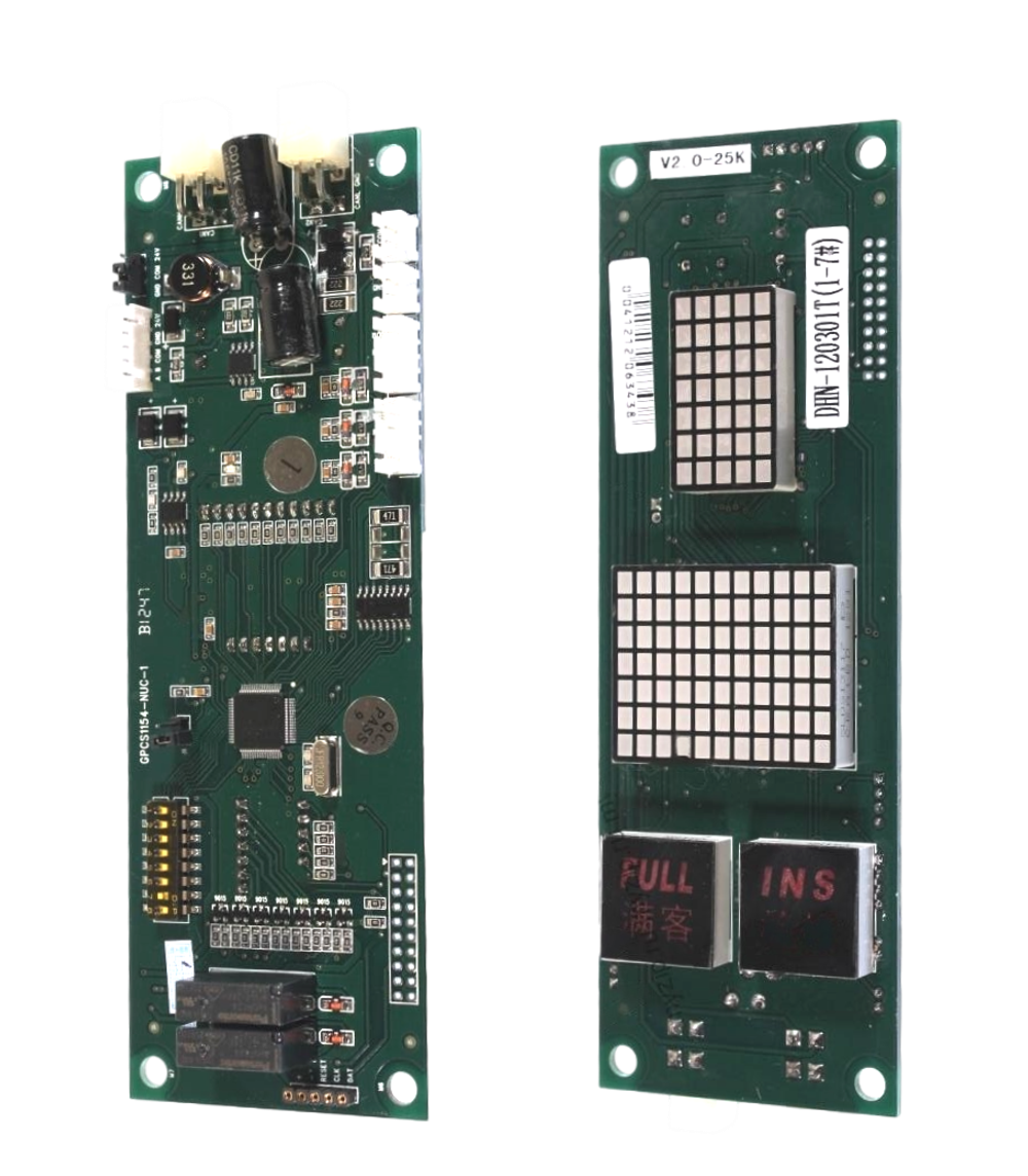 Плата этажной индикации вертикальная GPCS1154 (OCAL-08) для системы управления MPK708C  BLT.