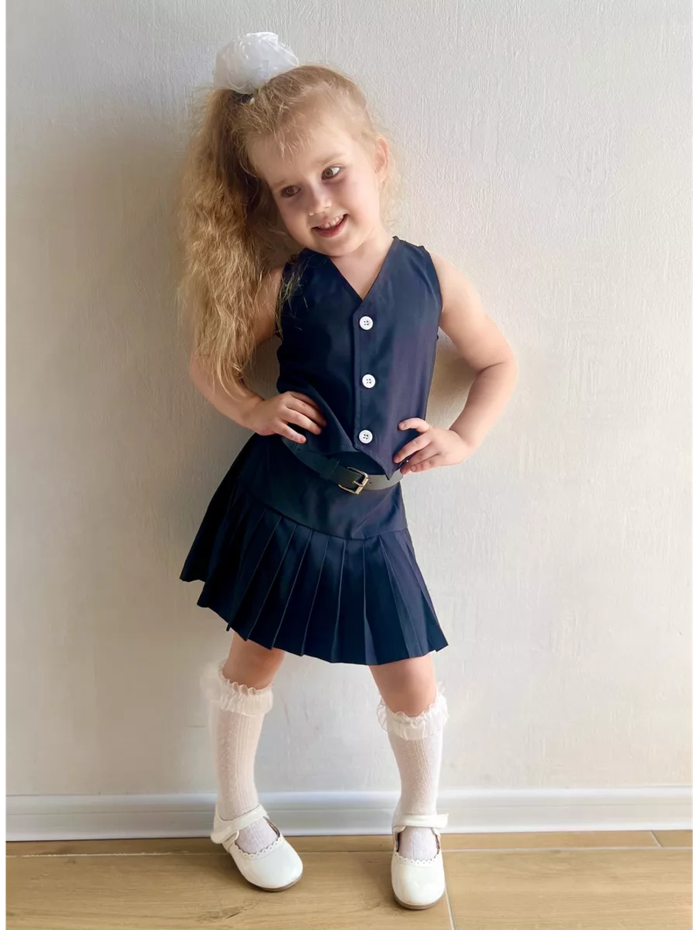 Костюм жилет с юбкой