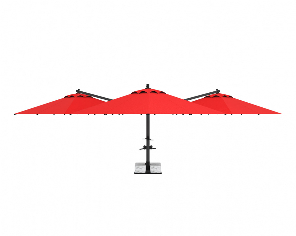 Зонт профессиональный четырехкупольный 6.53х6.53 м Theumbrela Semsiye Evi Banana Quadro,