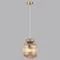5042/1A PENDANT ODL24 445 античн.бронза/янтарный/металл/стекло/эко.кожа Подвес E27 1*60W JUGI