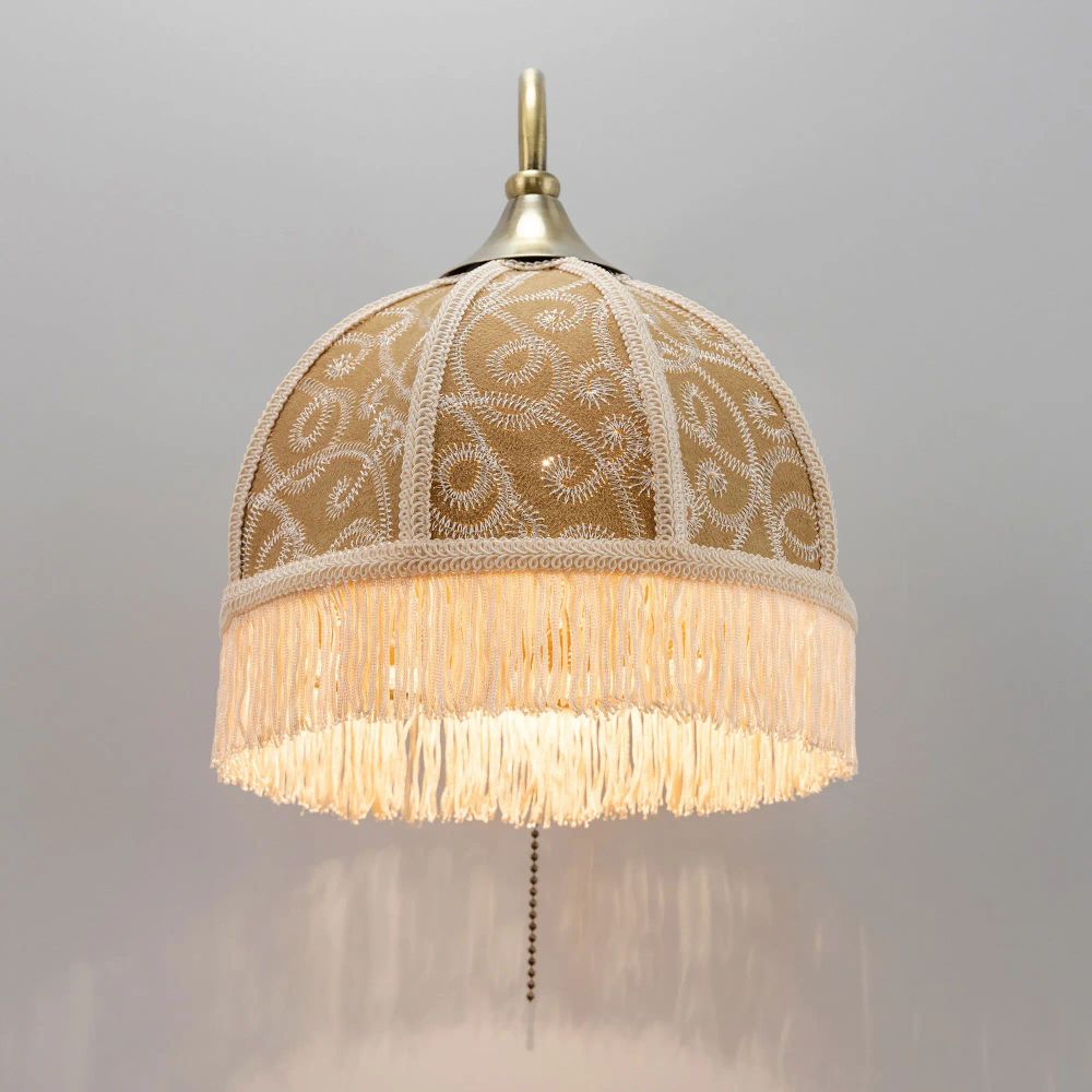 Citilux Базель CL407315 Бра с абажуром Вышивка и выключателем