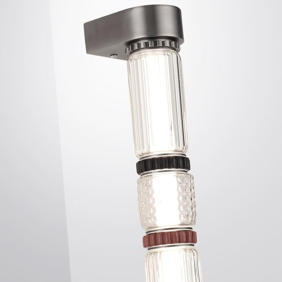 5456/12WL L-VISION ODL_EX26 045 темный сатин.никель/терракот/черный Настенный светильник LED 12W 4000K COLLIER