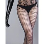 Боди-комбинезон черный с кружевом (Impulse) (S-L)