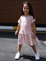 Платье оверсайз в сад с коротким рукавом