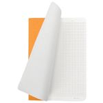 Тетрадь 48 л. в клетку обложка кожзам под рогожку, сшивка, A5 (147х210мм), ЖЕЛТЫЙ, BRAUBERG BRIGHT, 403845