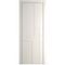 Межкомнатная дверь эмаль Profil Doors 3PA перламутр белый глухая профиль серебро