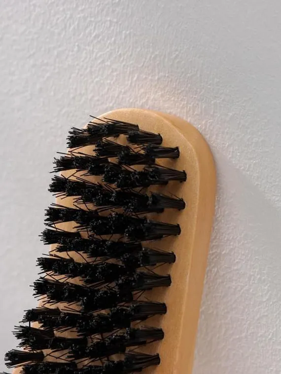 Щётка для одежды деревянная SAVANNA, 13×5×3 см, 130 пучков, искусственный ворс